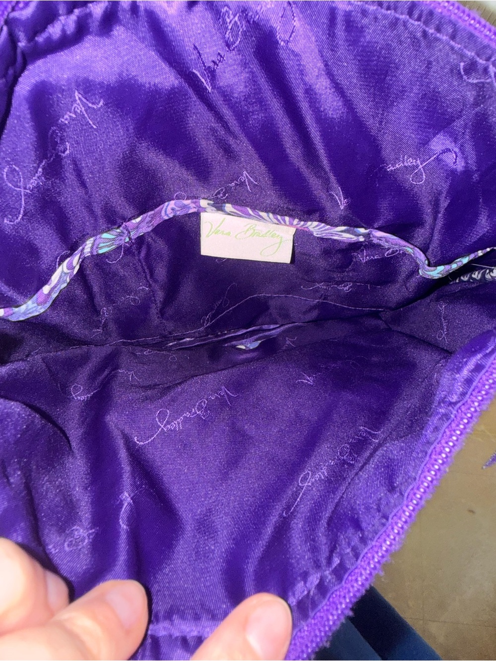 Vera Bradley crossbody bag in the retired Lilac Tapestry. - Picture 2 of 5